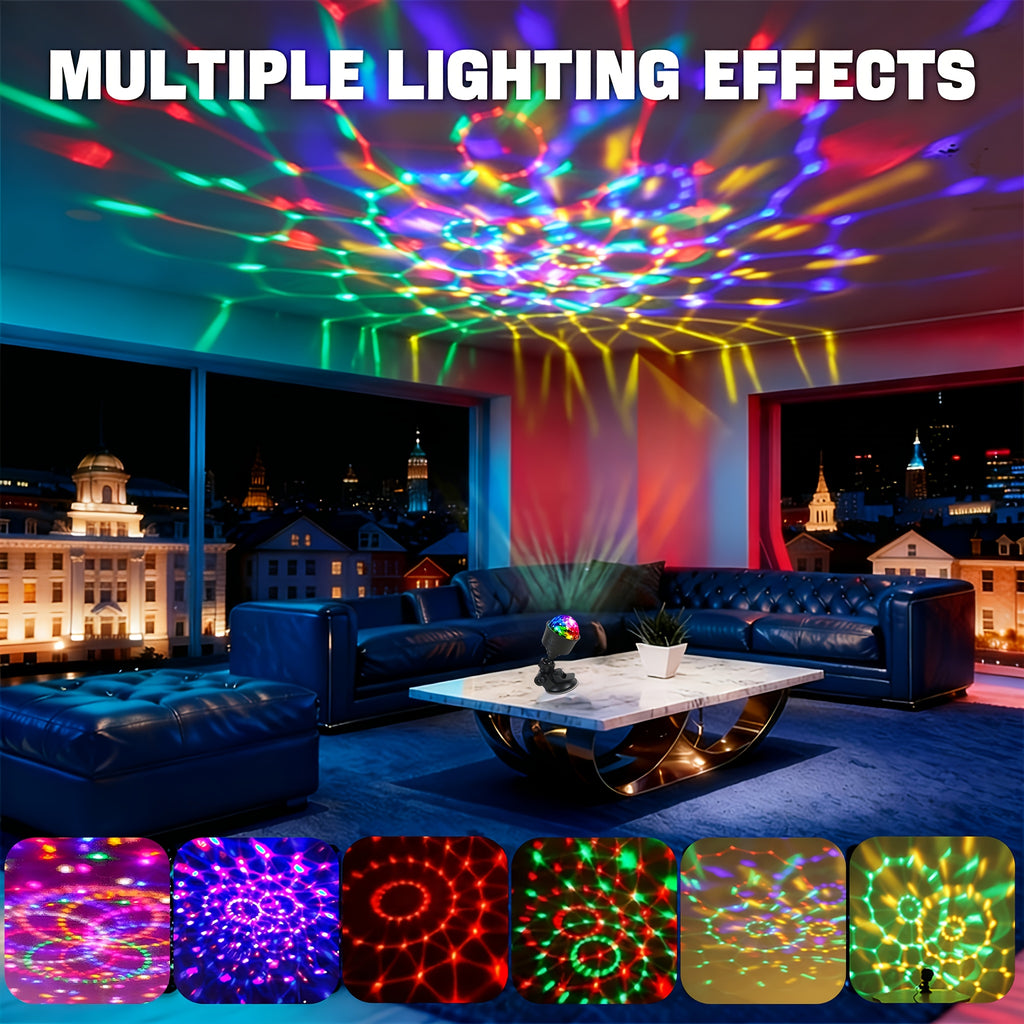 new disco light dj party light 7 lighting   usb powered