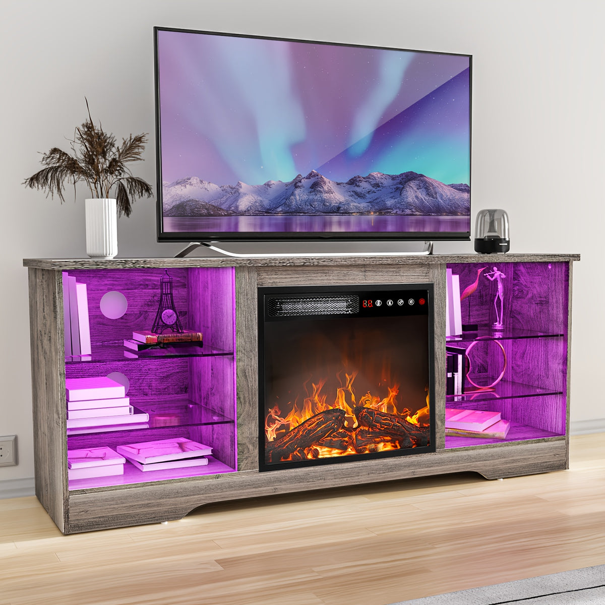fireplace tv stand 18 inch fireplace modern entertainment