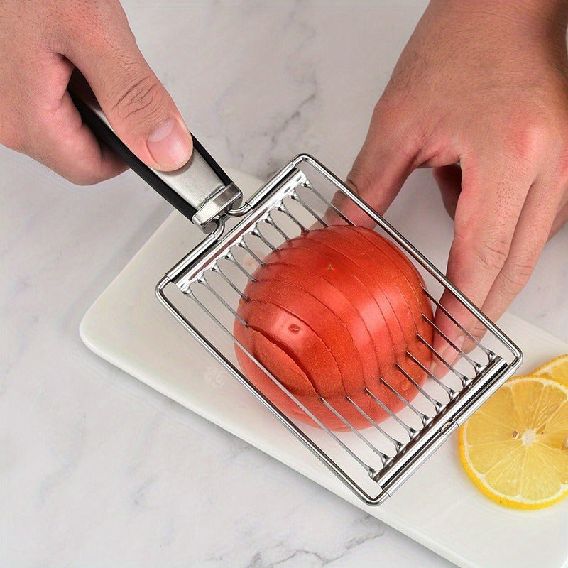 stainless steel tomato slicer manual fruit vegetable cutter