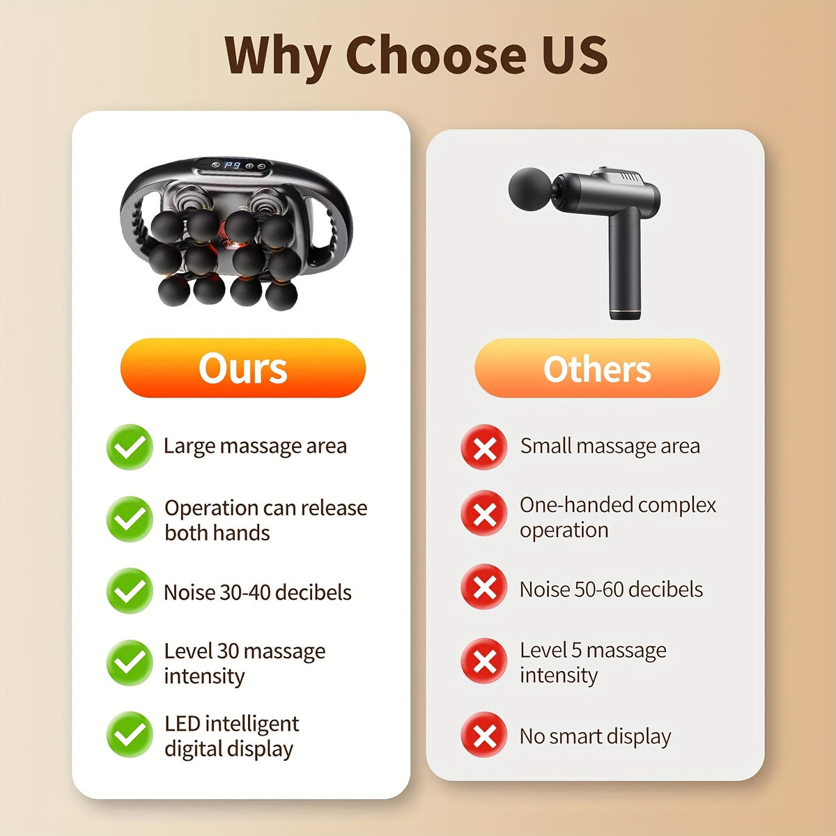 1pc handheld massage gun 12 head multi function massager usb