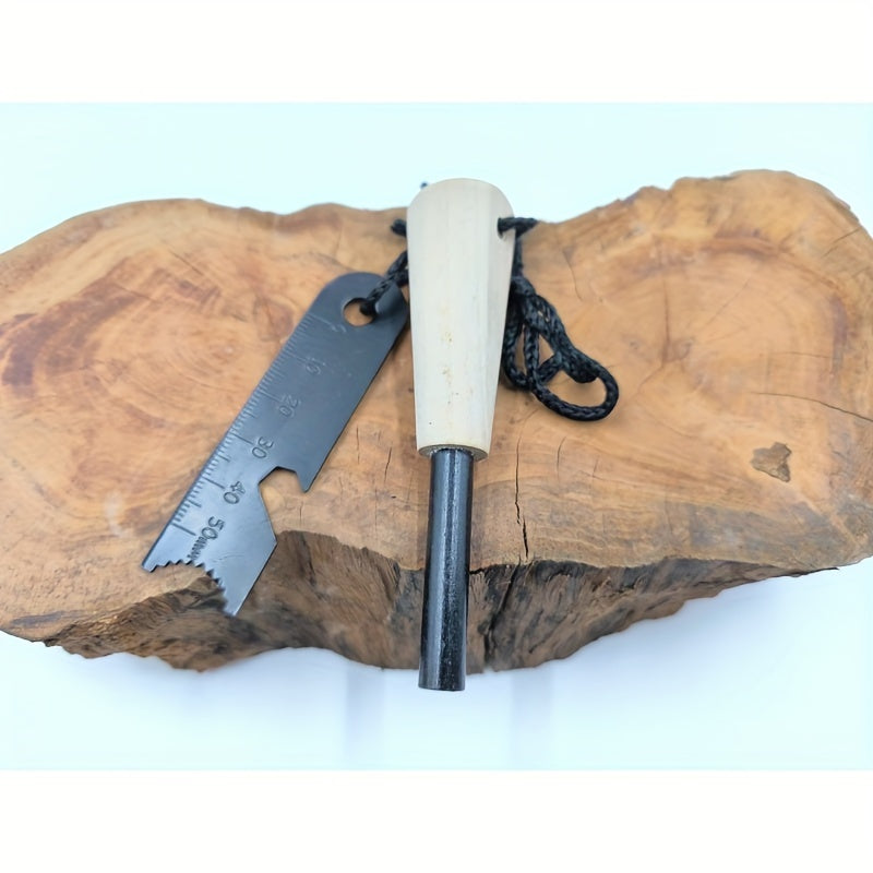 wood handle   large flint   wild survival fire