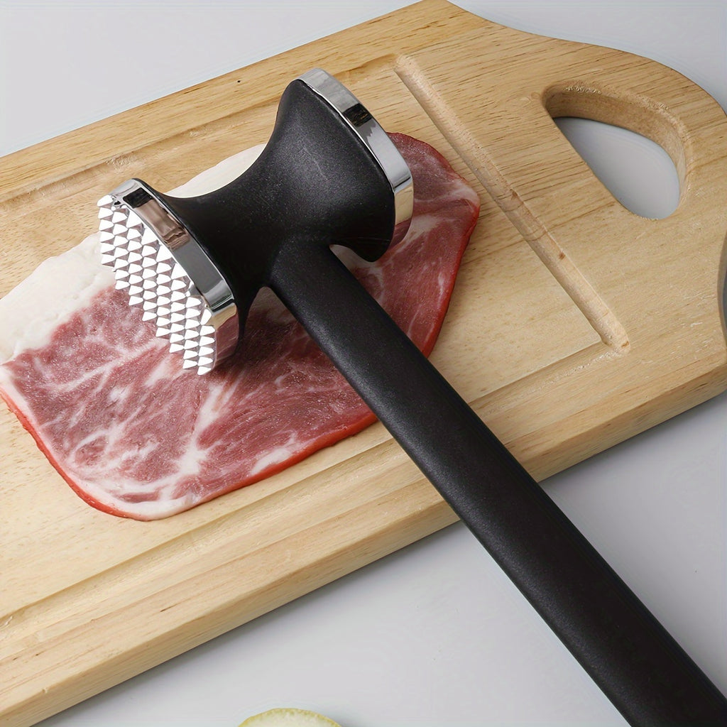 stainless steel meat hammer serrated edge ergonomic kitchen
