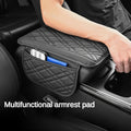 breathable pu leather car armrest cushion multifunctional