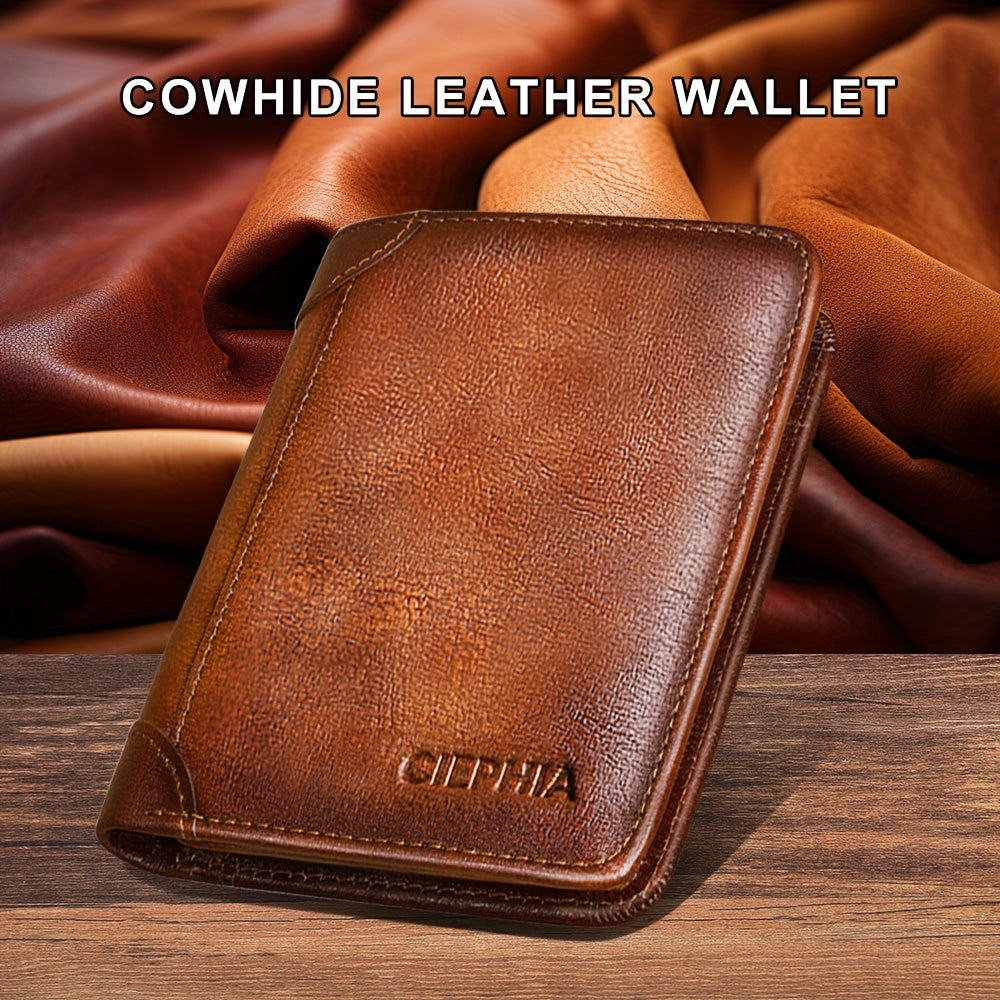 rfid leather wallet fathers day gifts men rfid blocking