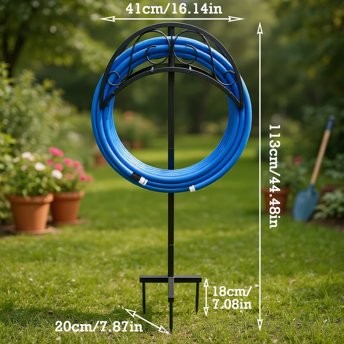 metal garden hose holder outdoor water hose holder hose reel
