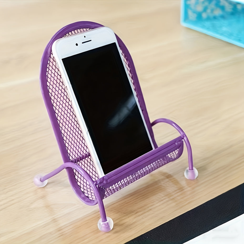 cute chair phone stand universal lazy desktop phone holder