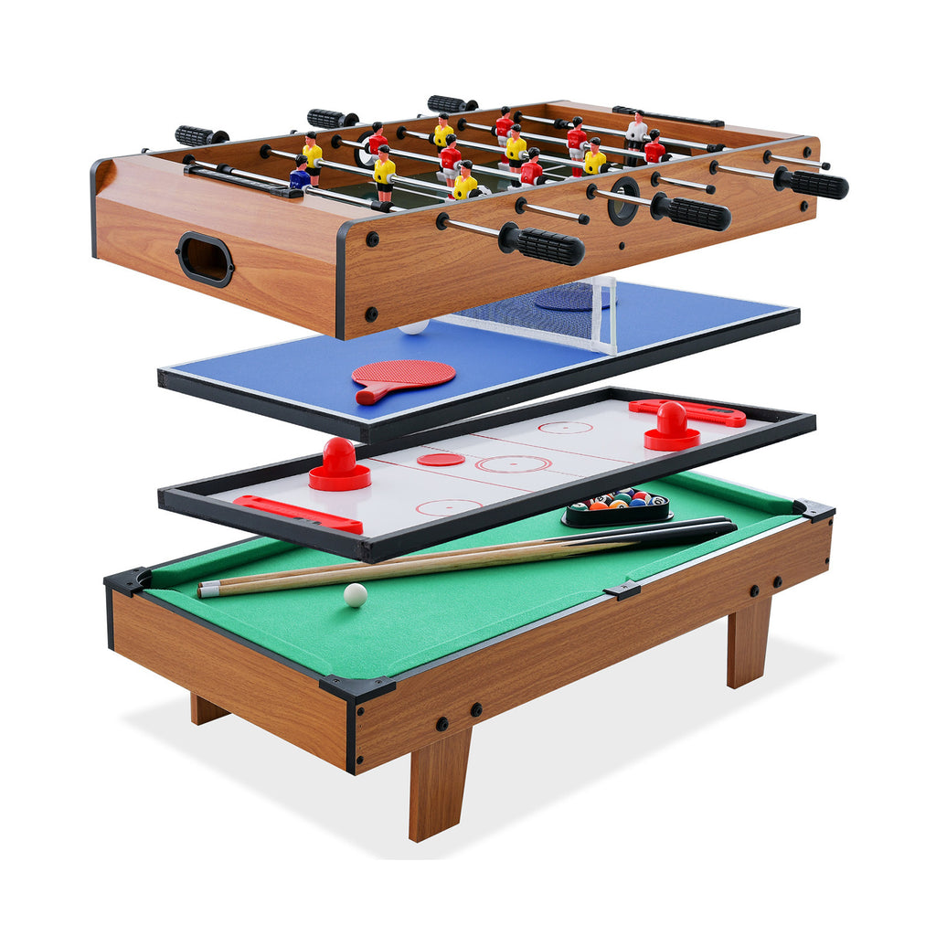 4 in 1 combo game table set wooden billiards
