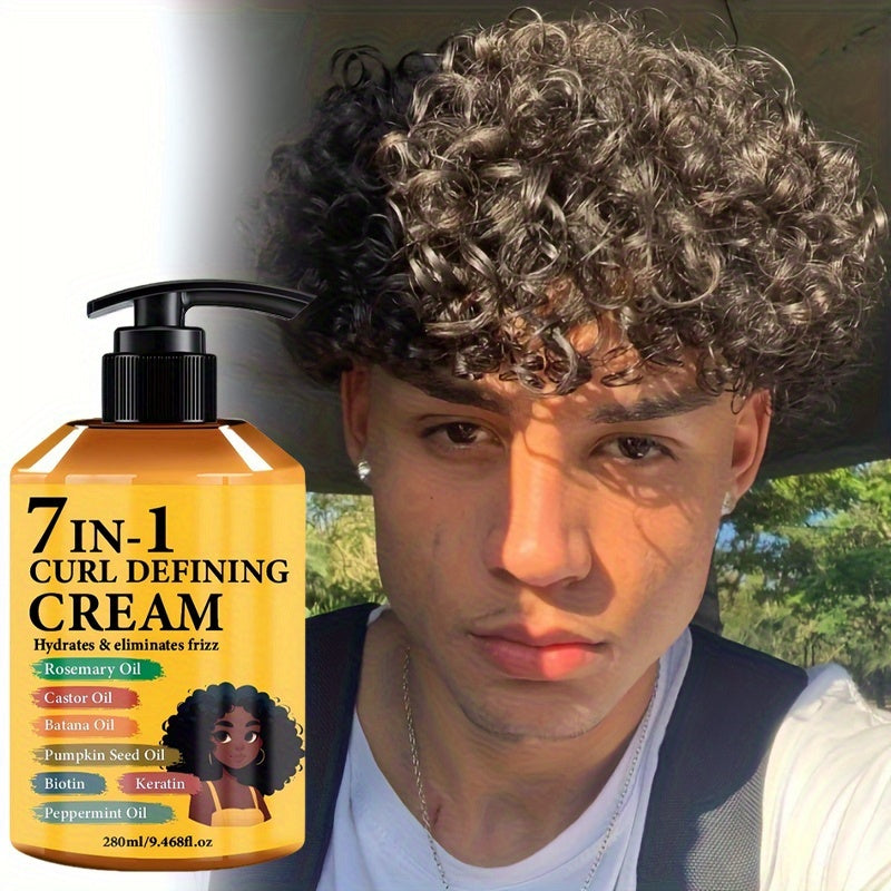 new arrival 7 in 1 hair curling cream moroccan