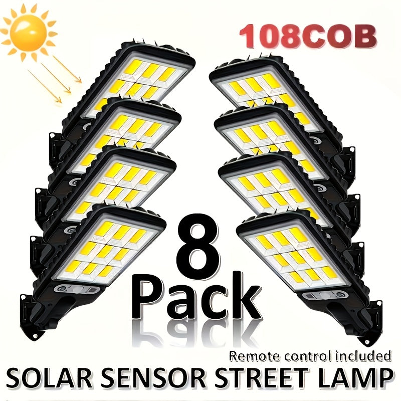 solar powered street light 8 6 4 2pcs   sensor
