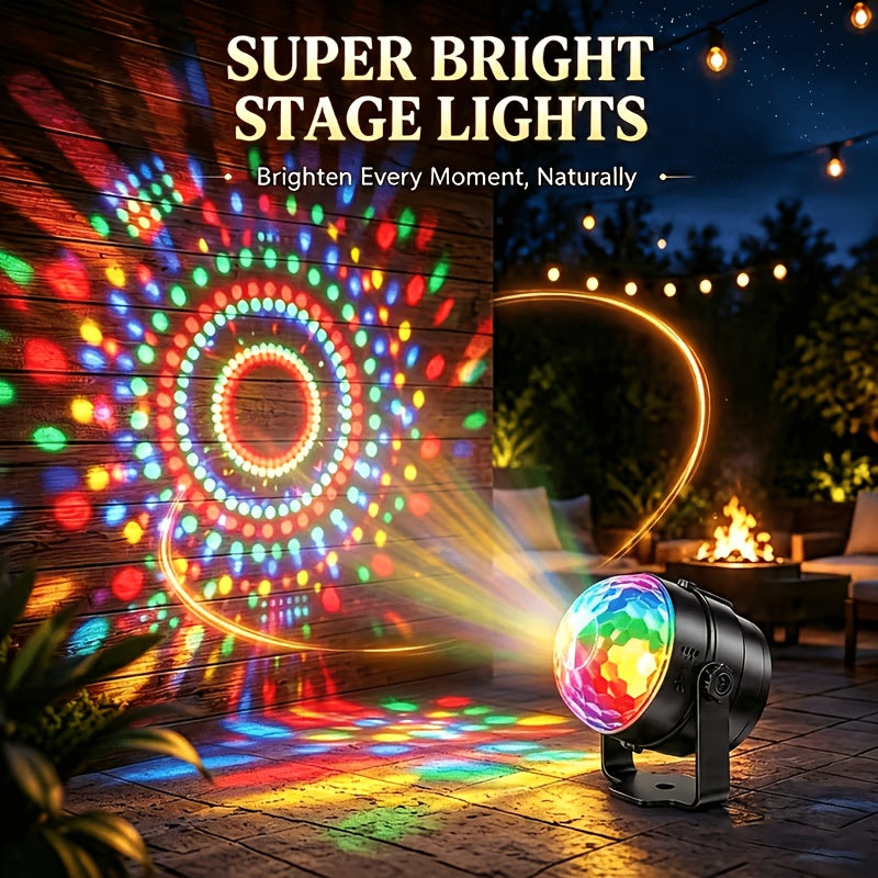 2 4pcs   sound activated party lights remote