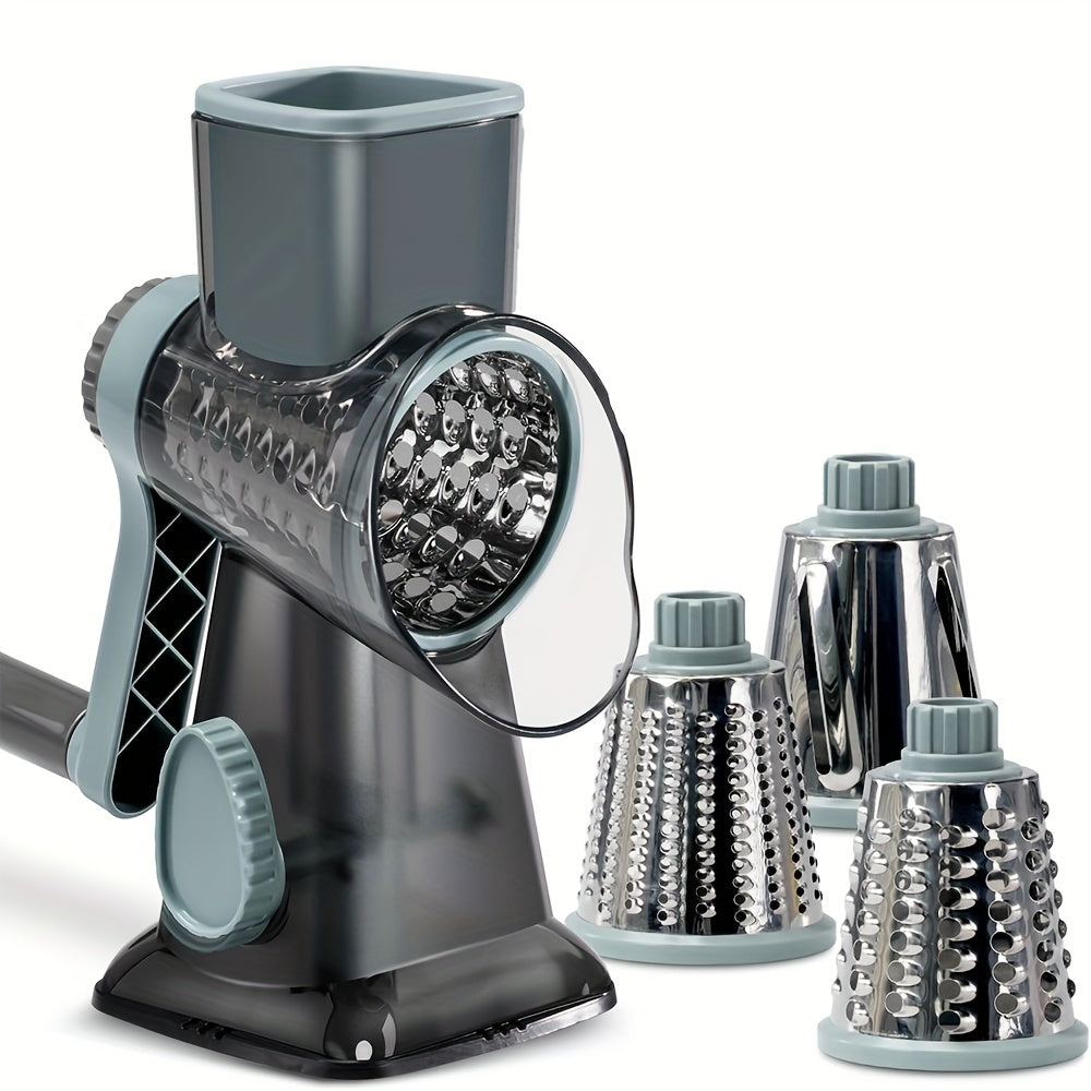 a multifunctional hand cranked vegetable cutter