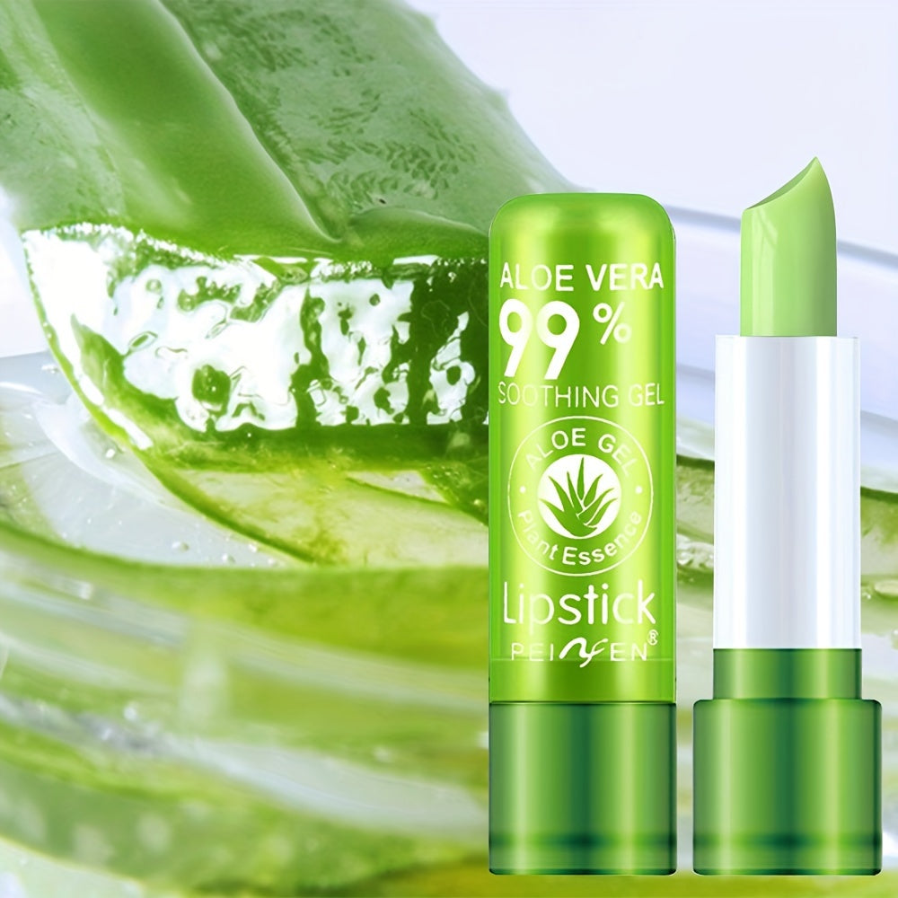 3pcs aloe vera hydrating color changing lip balm daily lip