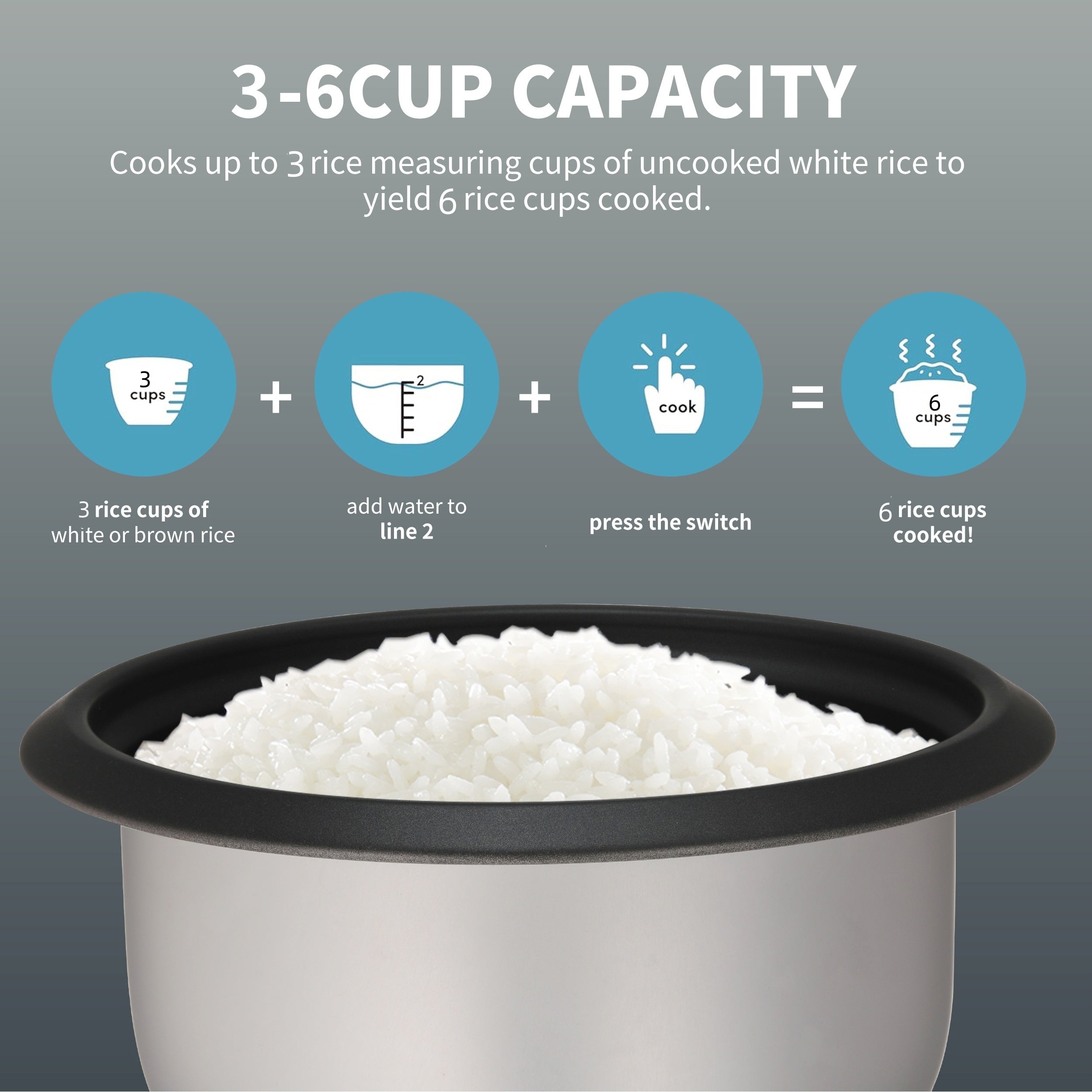 rice cooker removable nonstick pot yogurt maker auto keep