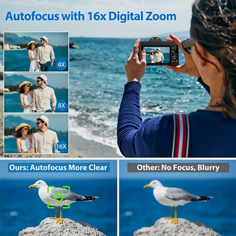 gift digital camera photography 2 4 inch lcd screen 16x