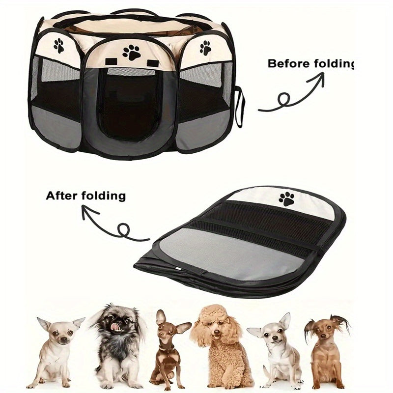 durable oxford cloth octagonal pet playpen