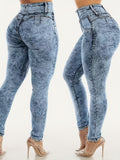 printed leggings not   denim fabric elegant womens fitted