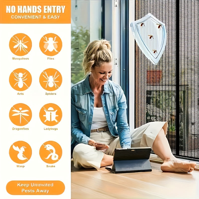 1pc magnetic screen door curtain
