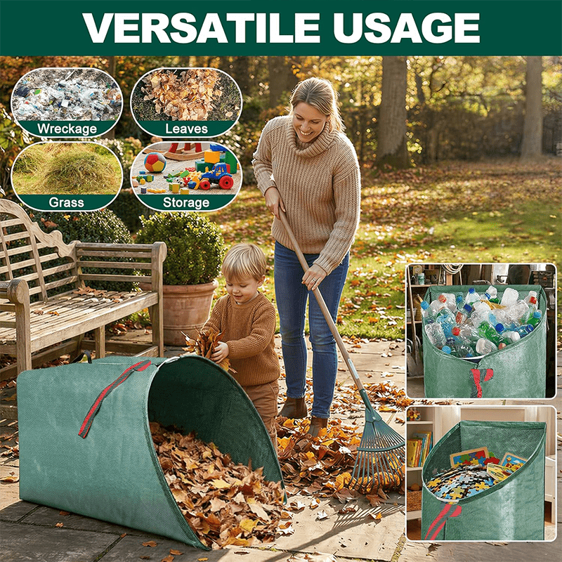 62 gallon multi functional large leaf collector used upright