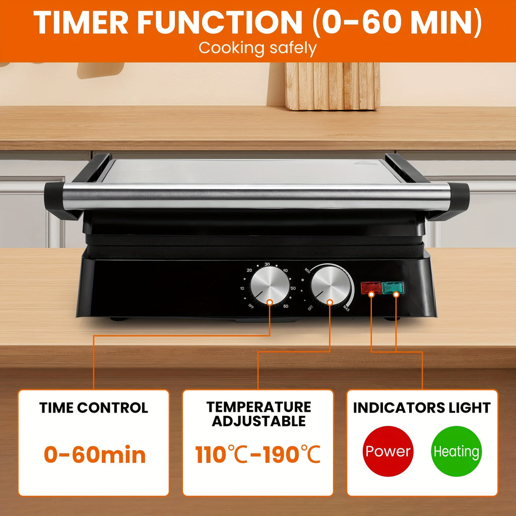 3 in 1 electric indoor grill   non stick cooking