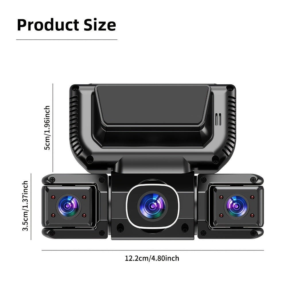 360 dash cam car 4 channel recording   3