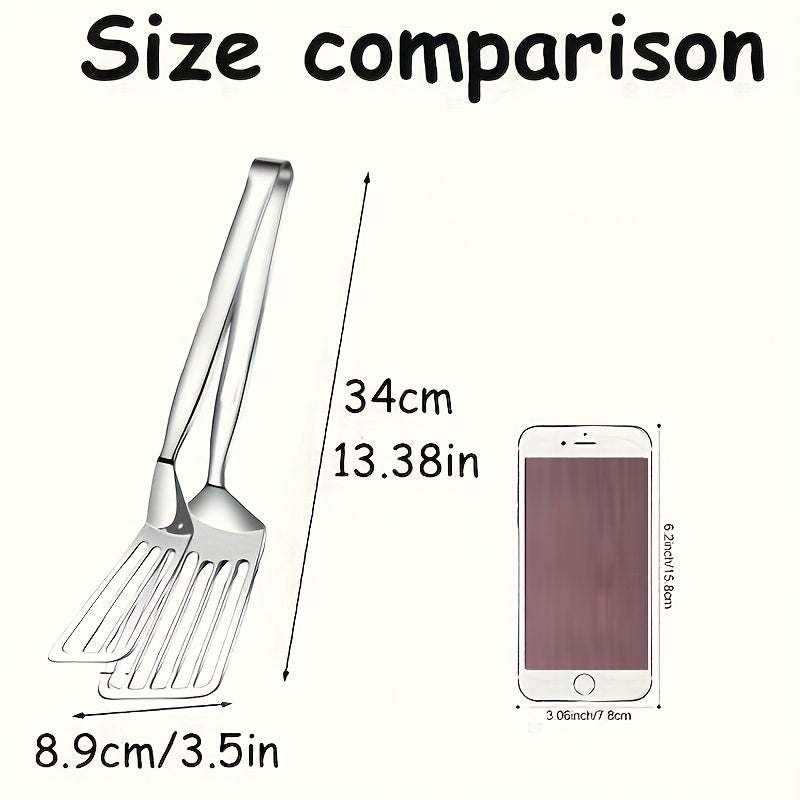 1pc multifunctional stainless steel serving tongs buffet