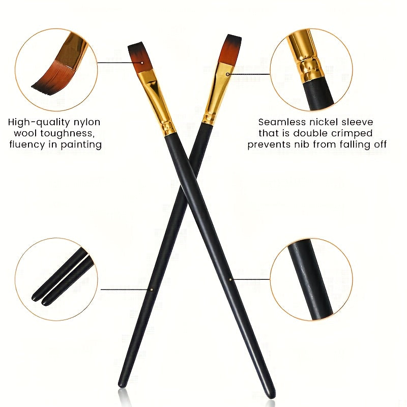 12pcs   paintbrush oil painting watercolor