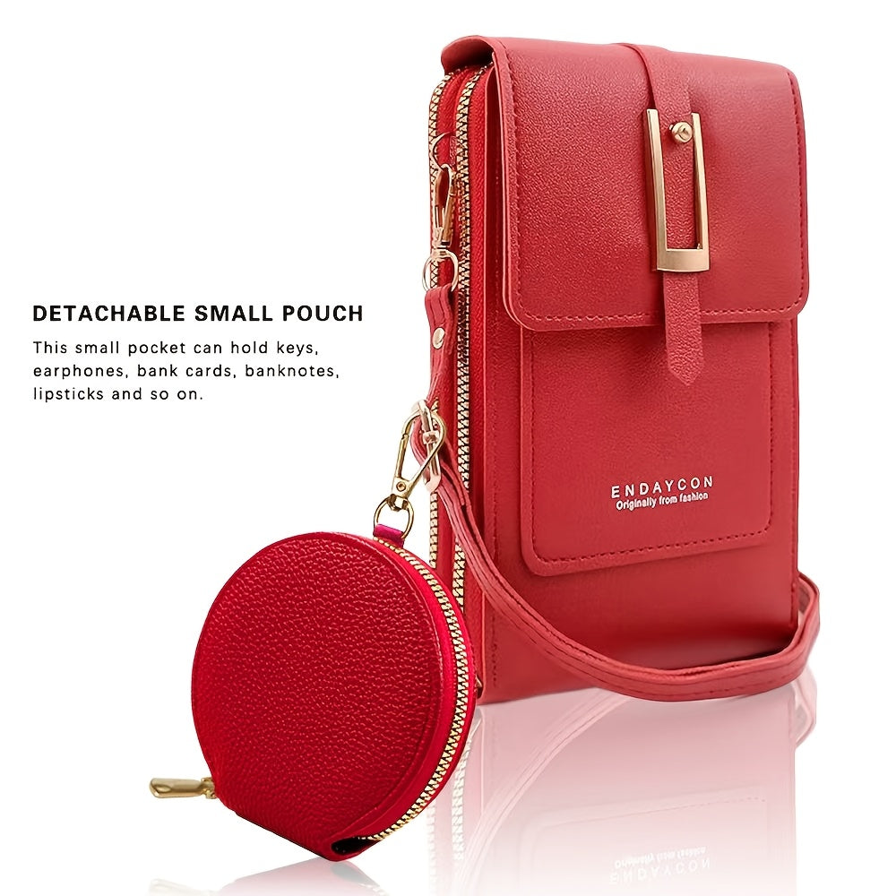 2pcs set crossbody phone bag multi functional vertical