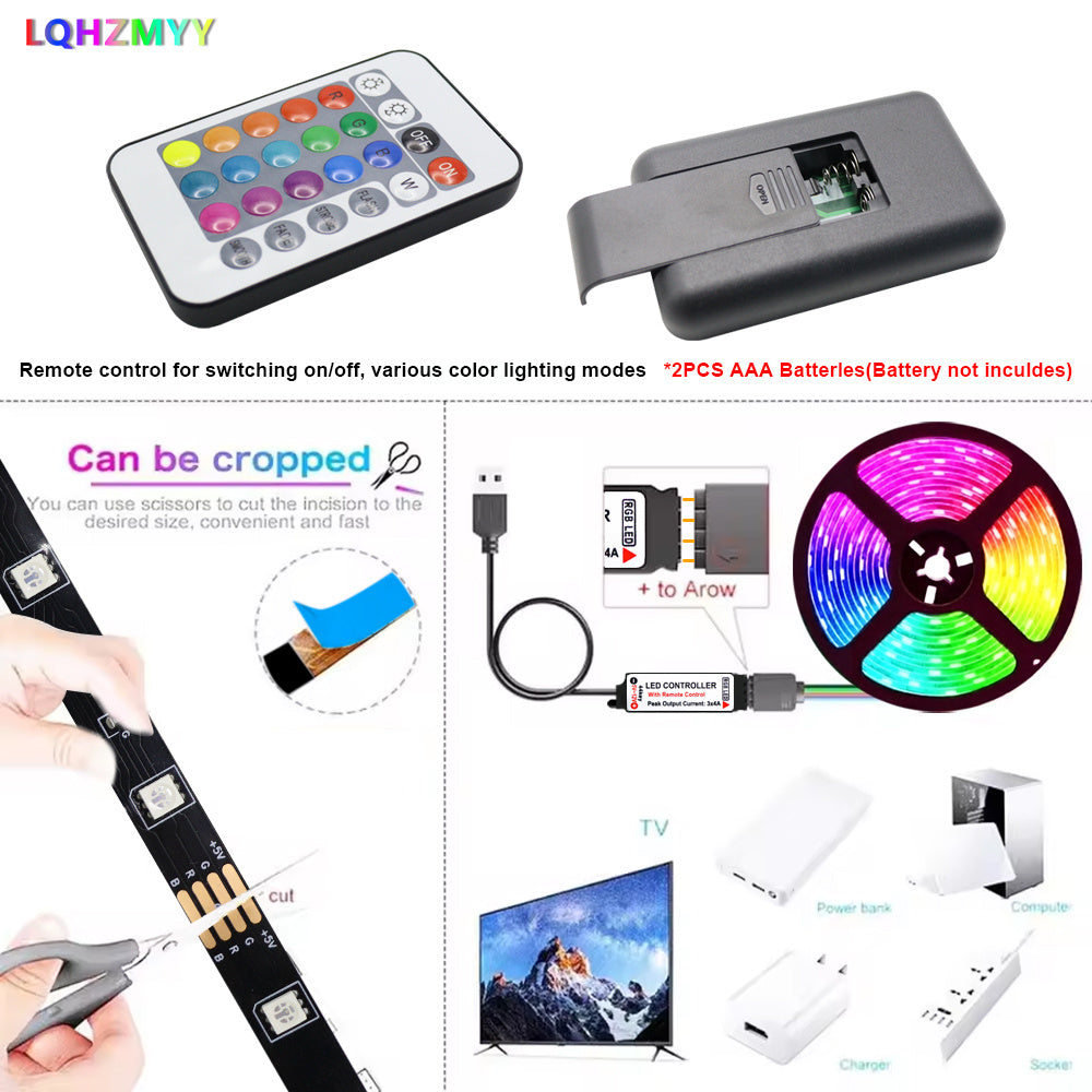 lqhzmyy smart bedroom led light strip   control