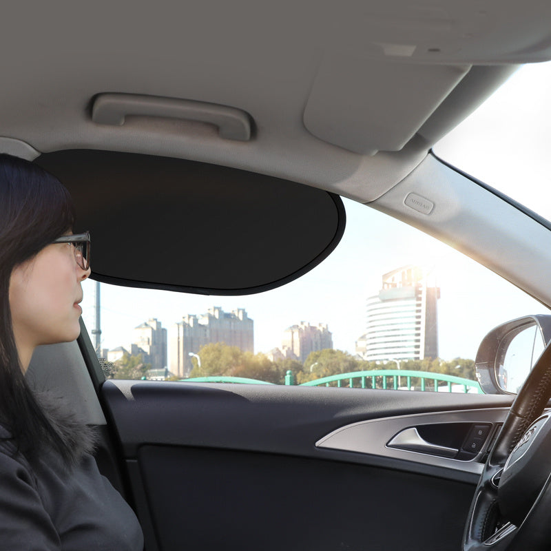 2pcs summer car side window sunshade heat reflective drivers