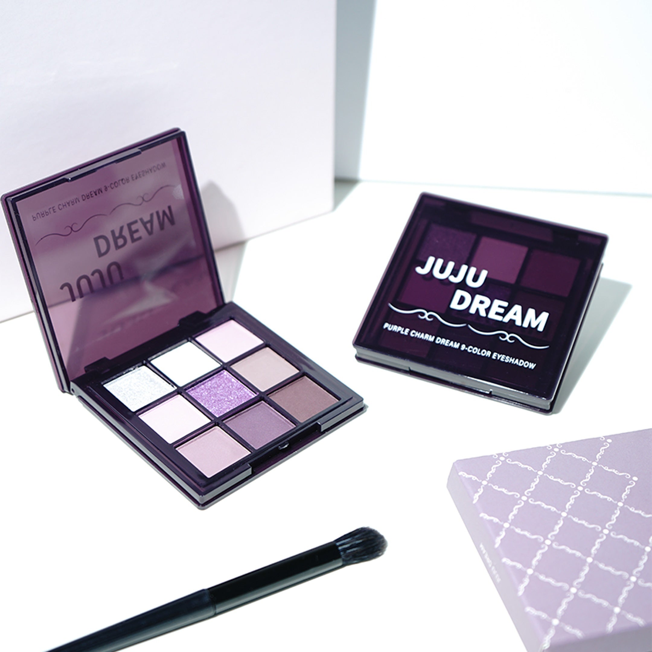 1pc 9 color purple eyeshadow palette 24 hour long lasting
