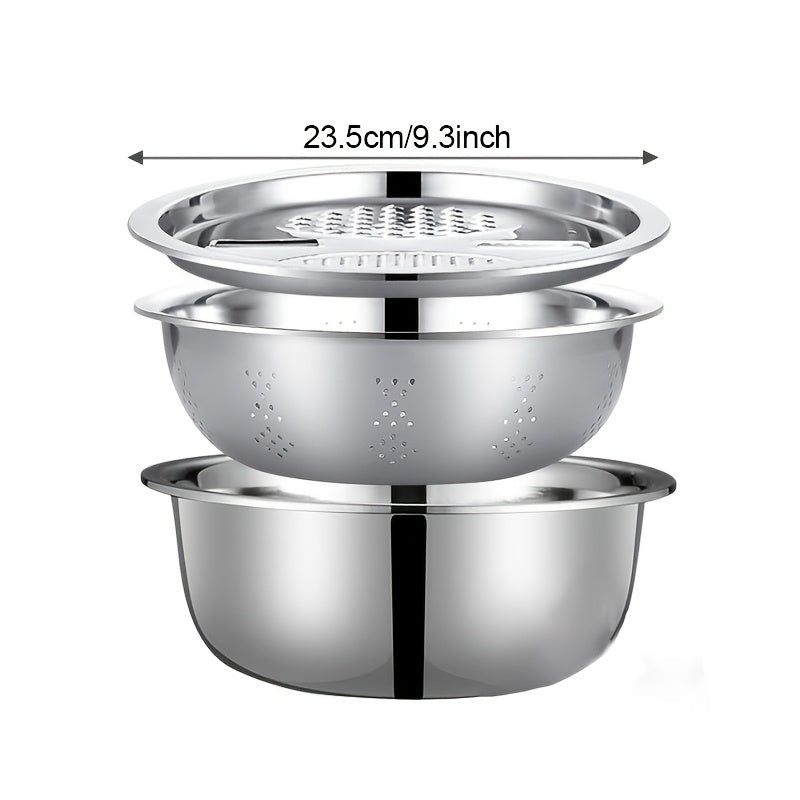 3pcs stainless steel kitchen set integrated grinder multi