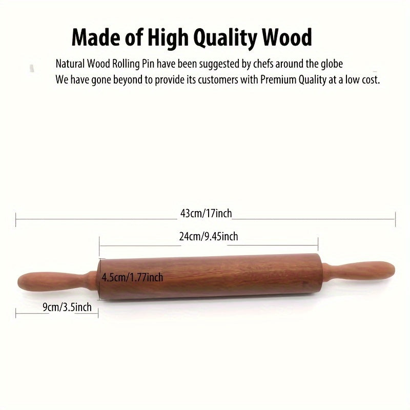 a 17 inch   rolling pin suitable baking long rolling