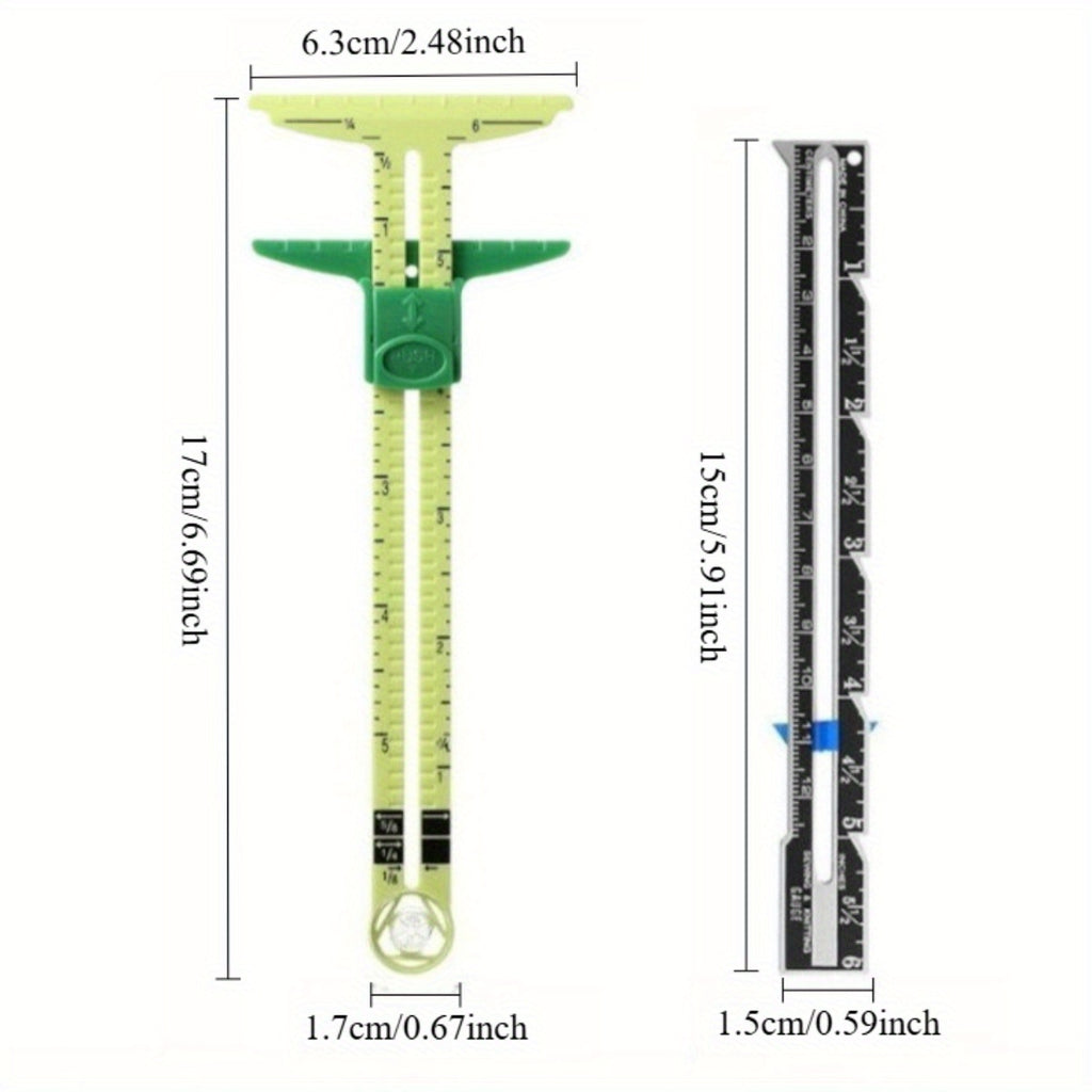 3pcs   fabric cutting ruler set   cutting