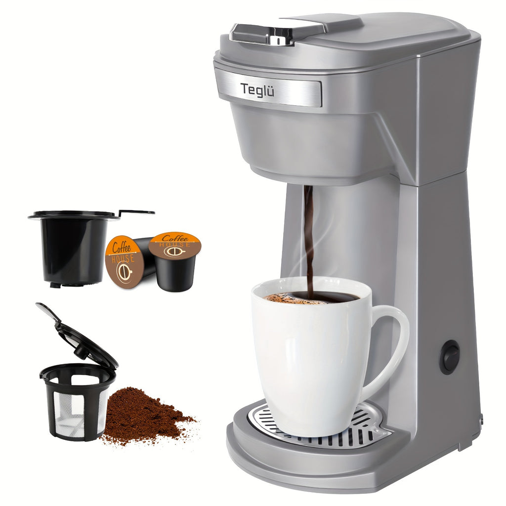 single coffee maker 2in 1 k cup pods ground coffee 3 color 6