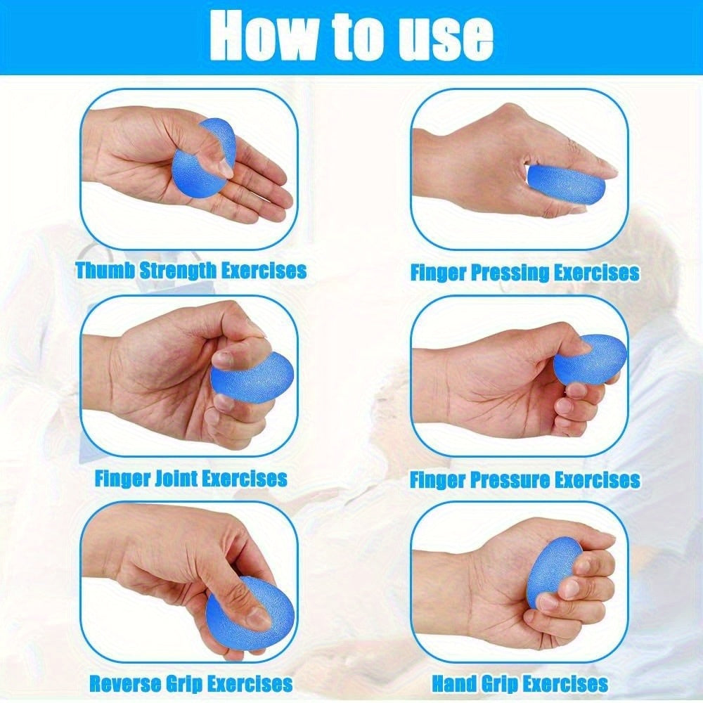5pcs hand exerciser set finger trainer hedgehog ball soft