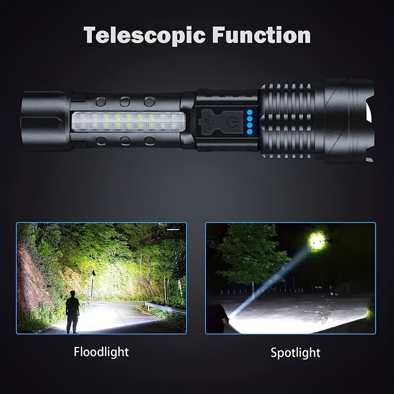 2pcs super powerful rechargeable flashlight