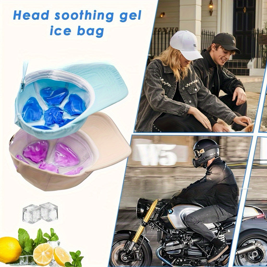 2pcs head ice pack   pad head cool reusable cold