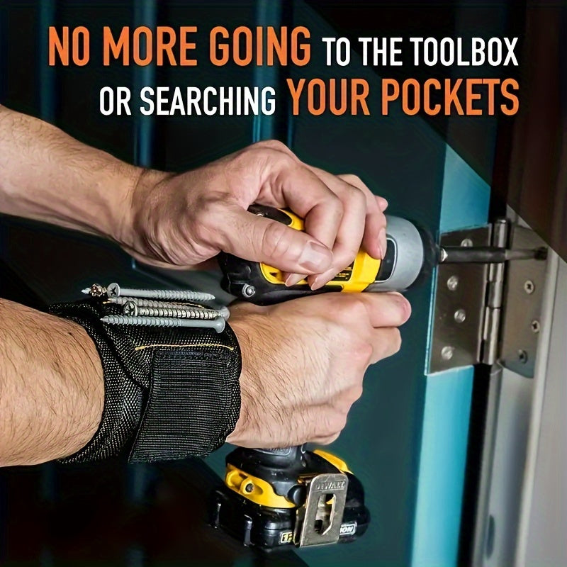 a magnetic wristband powerful magnets hold screws nails