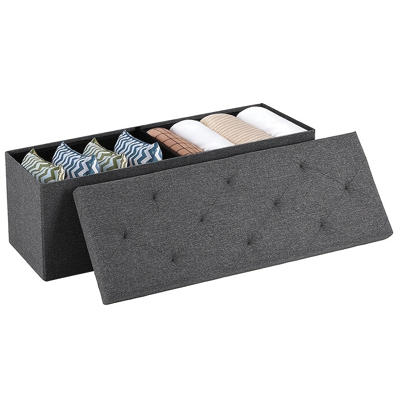 30 43 inch heavy duty folding storage   bench shoe