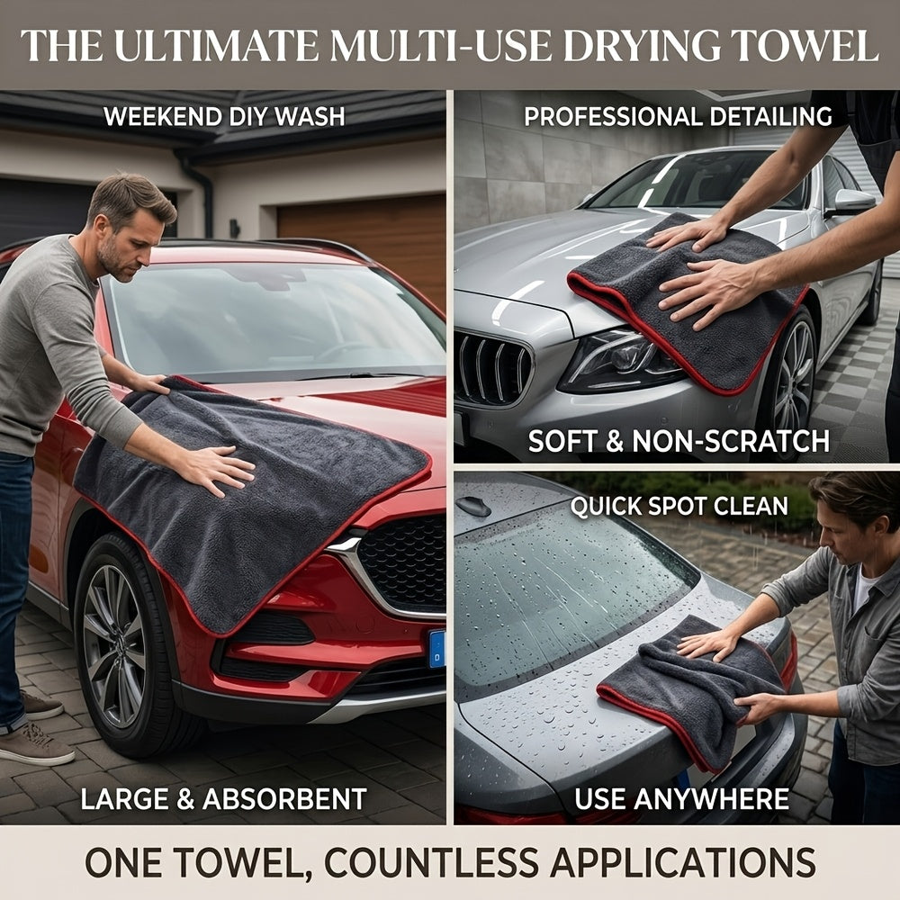 xxl extra large microfiber car drying towel twist loop