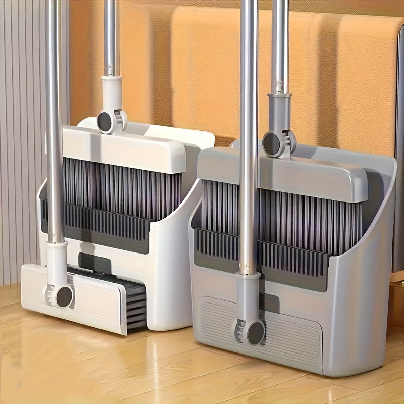 3 in 1 foldable broom mop dustpan combination set household