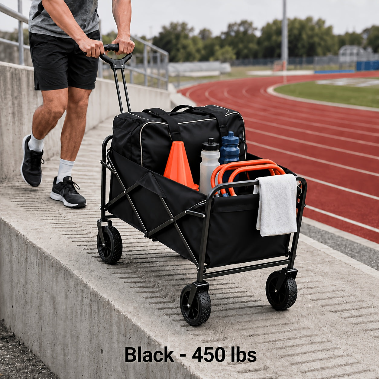 450 330 220lbs capacity heavy duty terrain folding