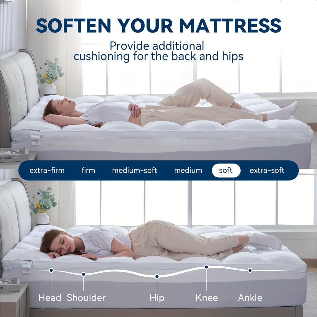 twin mattress topper 500 gsm cotton pillow top quilted