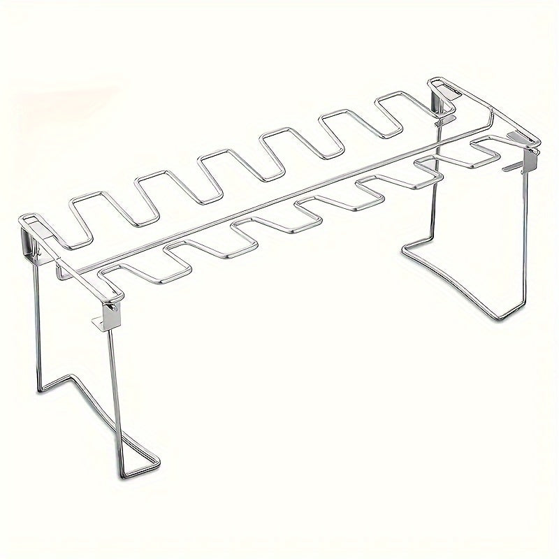 a foldable stainless steel chicken leg rack suitable