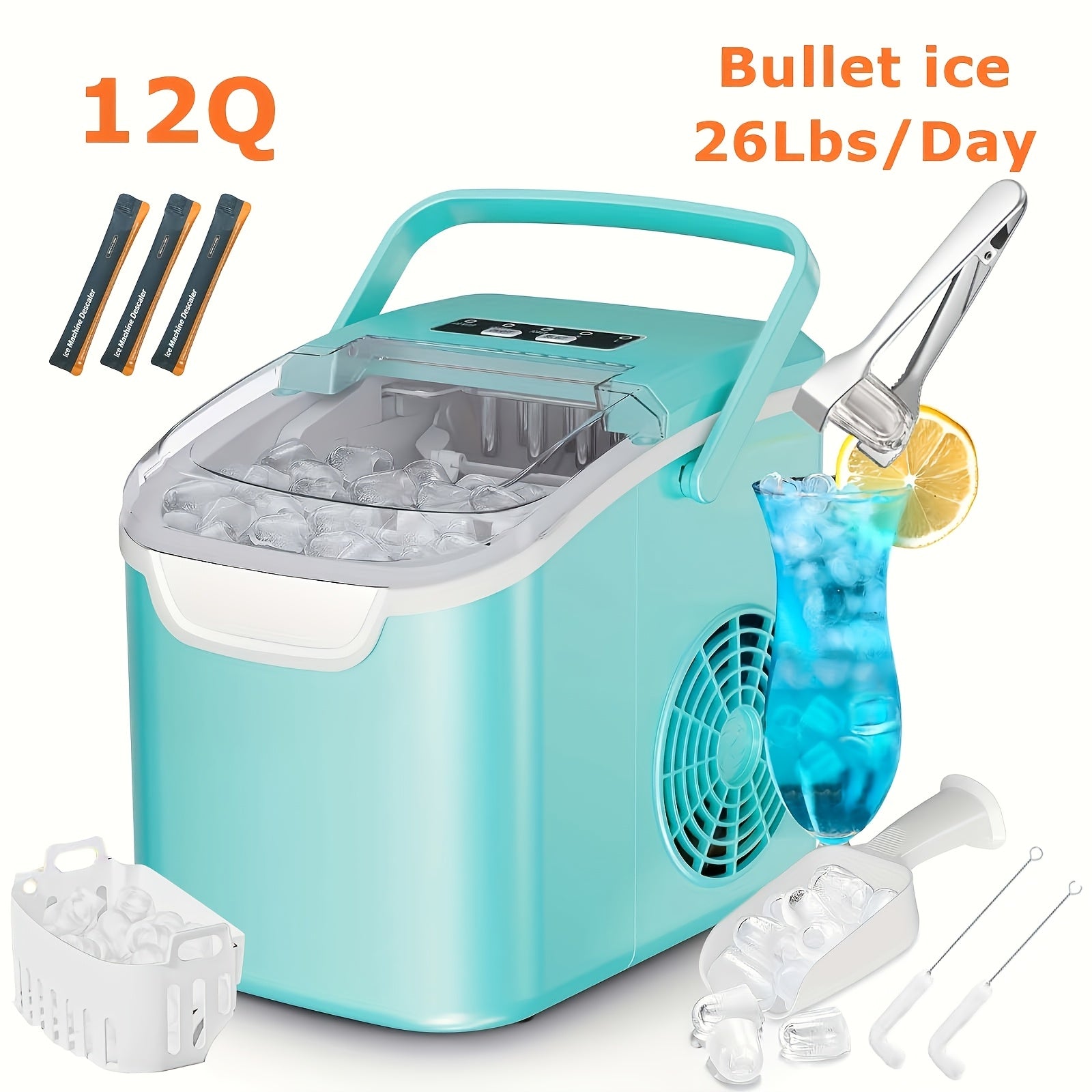 ice makers countertop 26 lbs day 35lbs day pebble ice