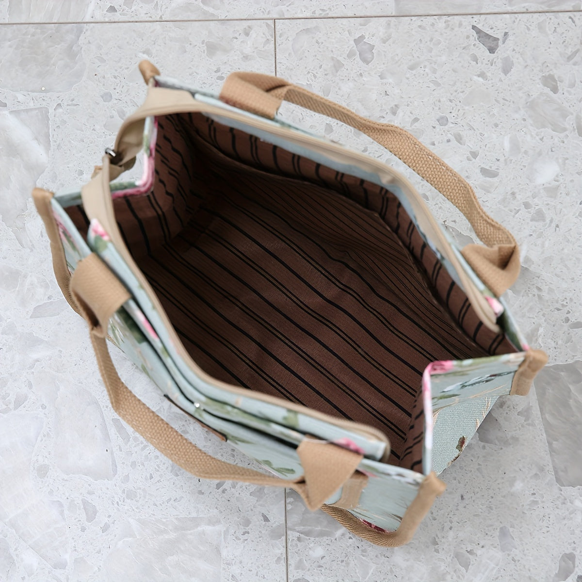 new tote bag made floral print fabric   durable