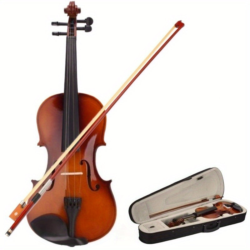new 4   violin case bow natural temu