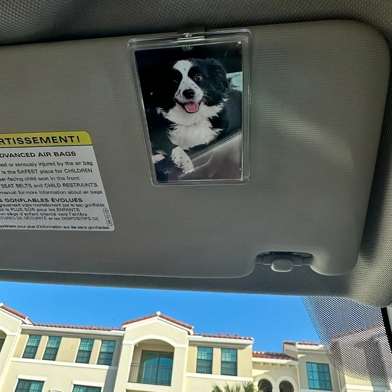 1pc car sun visor photo pp material vehicle sun visor image