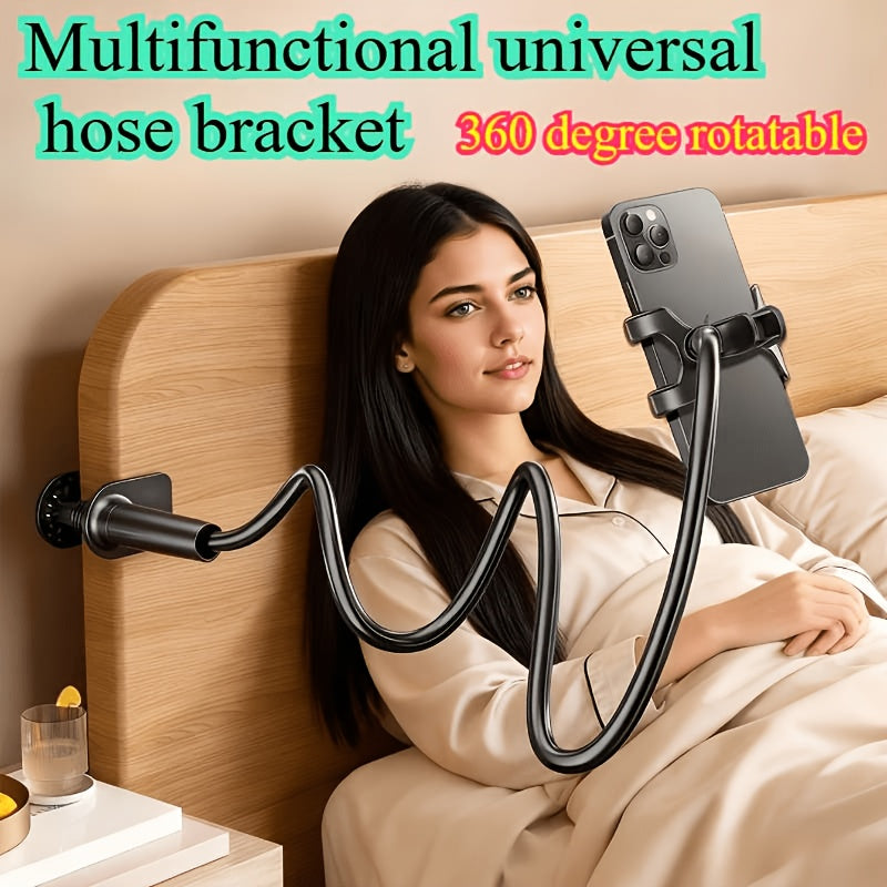 360 degree universal flexible hose phone holder phone stand