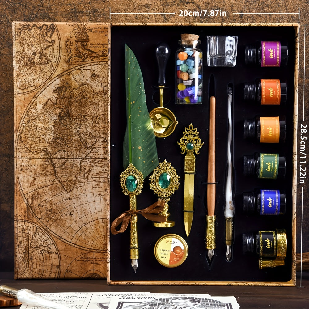 halloween gifts vintage   pen set calligraphy painting